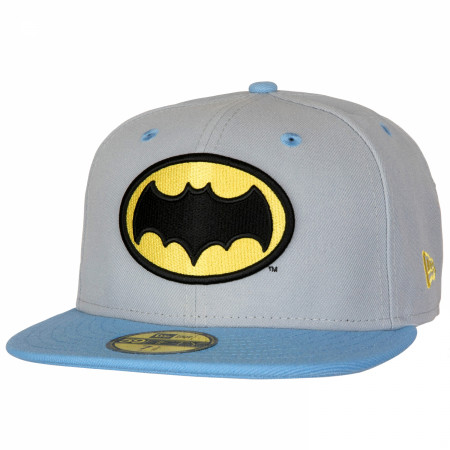 Batman Adam West Logo New Era 59Fifty Fitted Flat Bill Hat